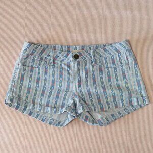 Aerie Blue Striped Shorts | Size 2